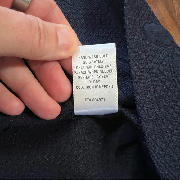 NWOT Roz & Ali Navy Blue A-Line Swing Dress size 2 Petite - Picture 6 of 10